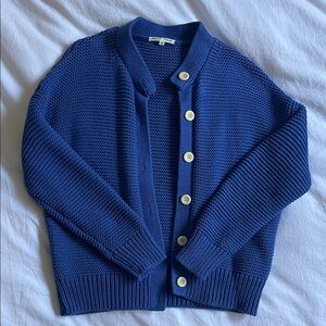 Alex Mill Navy Blue Knit Button-Front Cardigan